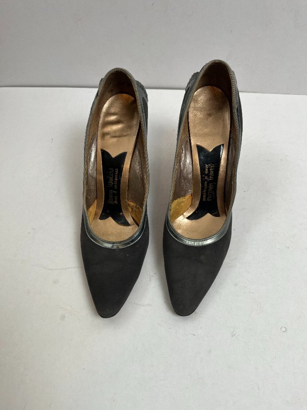 Vintage Gray Henry Waters Stiletto Heels